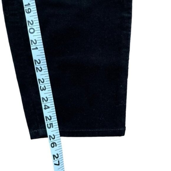 L'Agence Margot‎ Velvet Mid-Rise  Skinny Jean in Black Women Size 29 - Picture 7 of 8